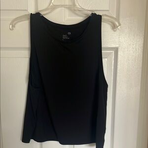 GAP Black Crop Sleeveless Muscle Tee